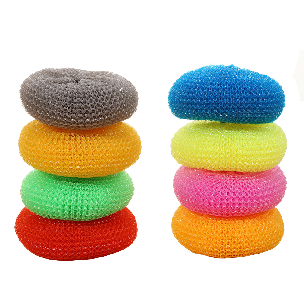 China Factory Kitchen Cleaning Sponge With Customize Color PP Material Stainless Steel Scourer Colorful Scouring Pad For Kitchen