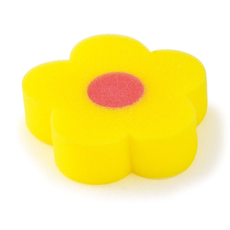 Free Sample Natural Flower Shape Bath Sponge Exfoliating Bath Scrubber Dead Skin Remove Baby Bubble Toys Bath Sponge Wholesale