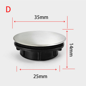 Kitchen Sink Hole Covers Stainless Steel Faucet Hole Cover Good Sealing 44mm Sink Tap Hole Blanking Plug Stopper