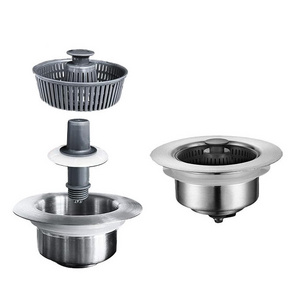 Kitchen Sink Stainless Steel Sink Universal Accessories Strainer Drain Strainer Odor Filter Pop Up Drain