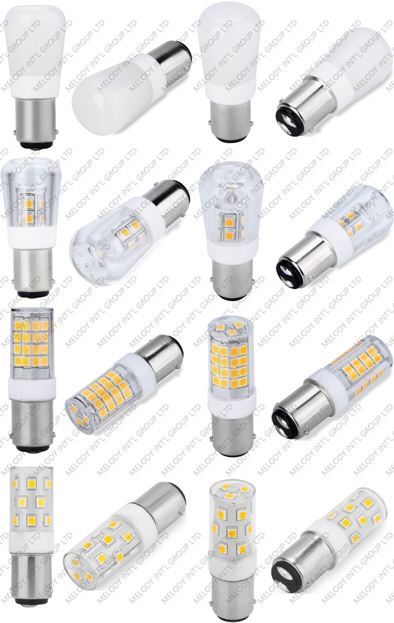 Top Quality Ceramic 2.5W BA15S BA15D LED Light bulb 220V B15 Dimmable BA15 Candle bulb E17 E14 220v lamp 110V 100v 10-30V 24V