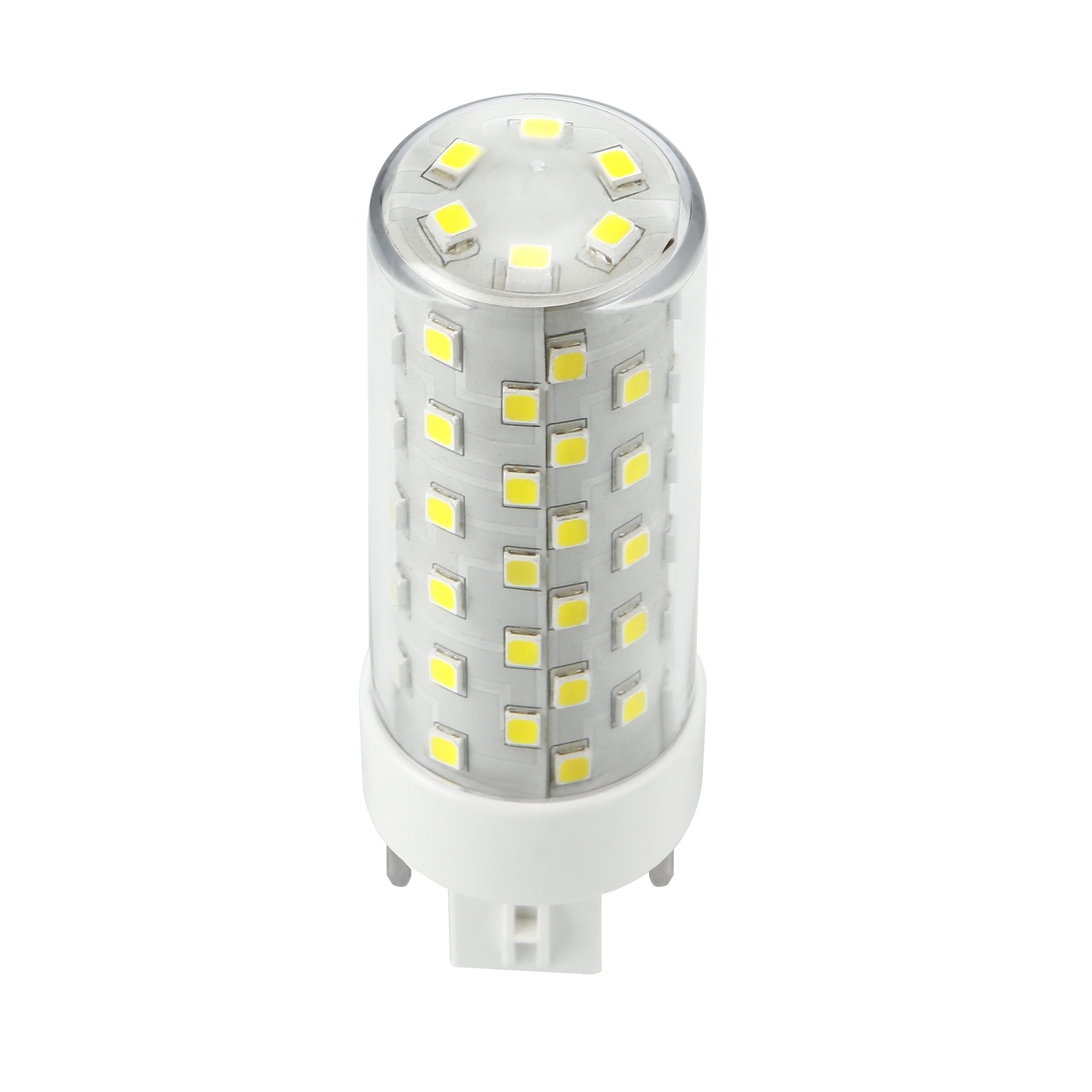 Top Ceramic 4 pin g24q / gx24q led light bulb 9.5 watt 8W PL 4pin 10W GX24 GX24Q-3 Corn lamp G24D 2pin Flicker free Dimmable