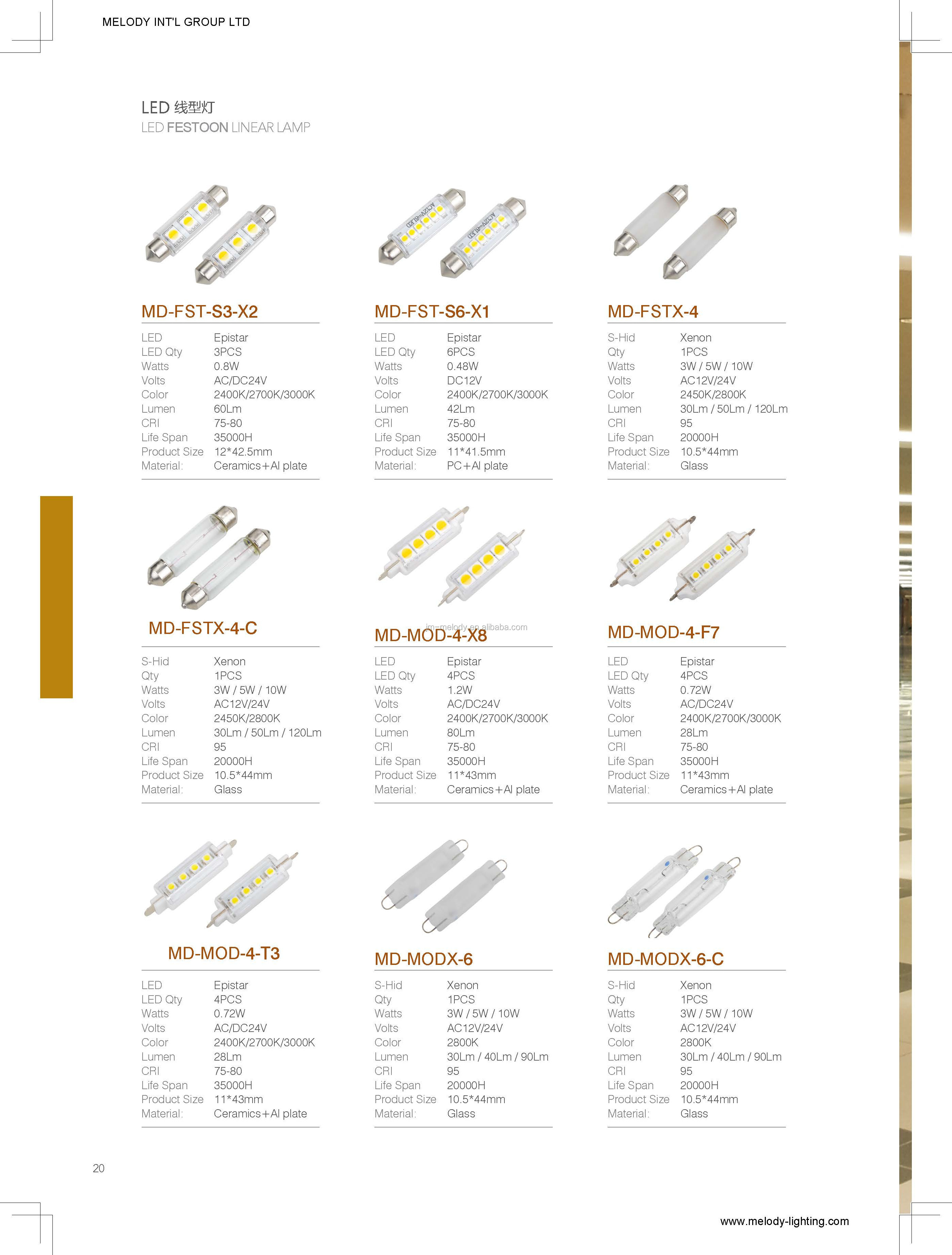 Unique led festoon bulb strip light festoon belt Xenon 41mm FUSE Best for High-end five-star hotel club lighting