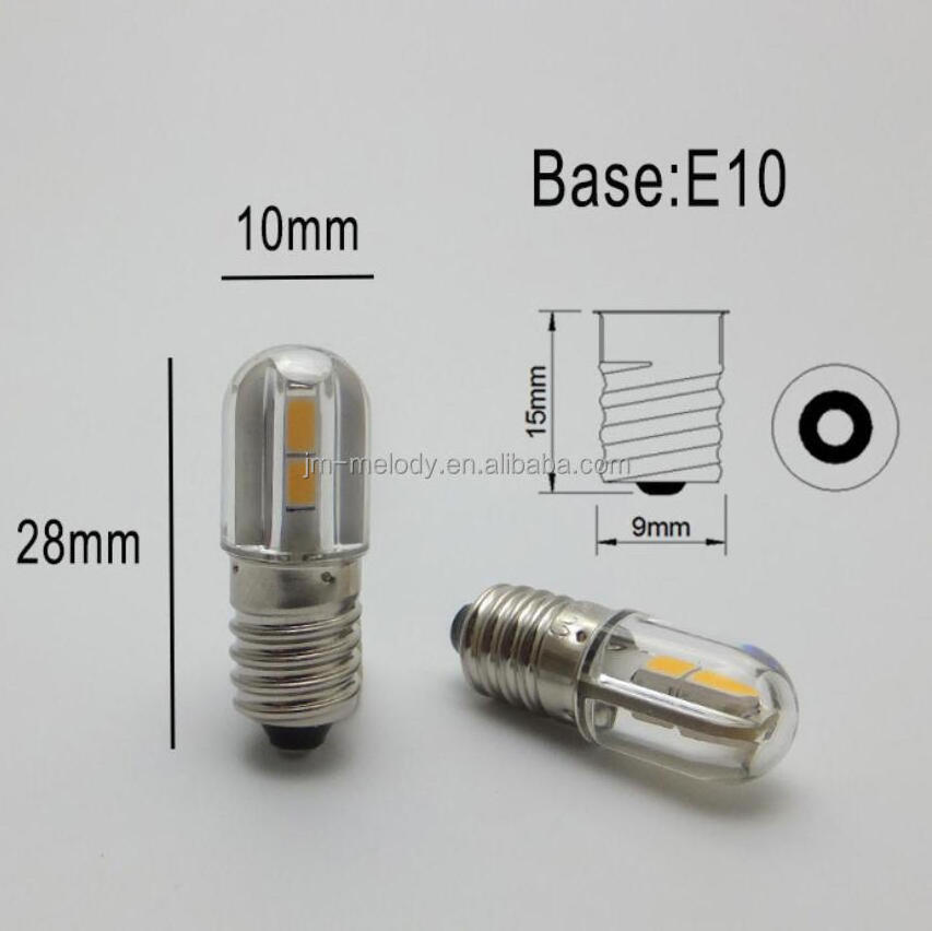 1W E10 led bulb 60V e10 led 12v BA9S e10 led e10 230v 6v e10 led bulb 12v BA9S e10 led 24v e10 led amusement light bulb Lamp DC