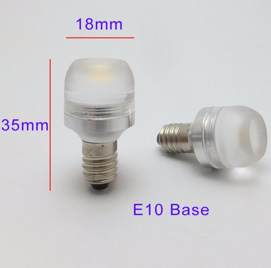 1W E10 miniature led bulb mini e10 led christmas light bulb ba9s 1.5V 2.5V 3V 6V 12V 24V 36V 48V 60V 72V 3-240V AC DC 230V