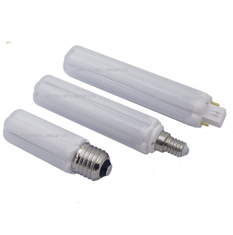 9W GX24 GX24Q PL LED Light Bulb PLC Lamp bulb 2pin 4pin G24 G24D E14 E26 277V 110V 110V 220V E-ballast compatible E26 D30 LED