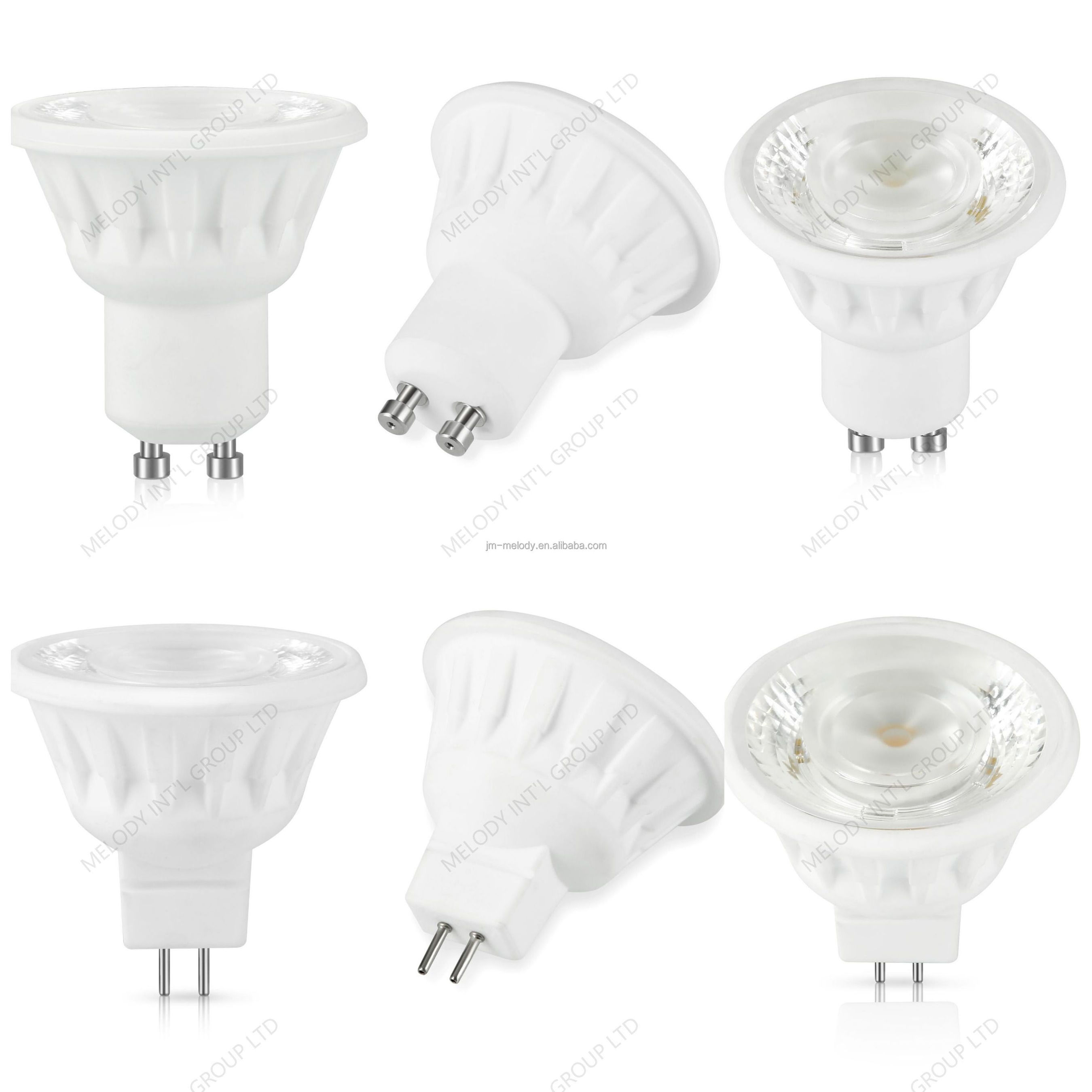 Top Ceramic 7W GU10 LED spotlight Closed lampshade  2200-2800K CCT dimming Triac Dimmable LED spot light bulb Lamp