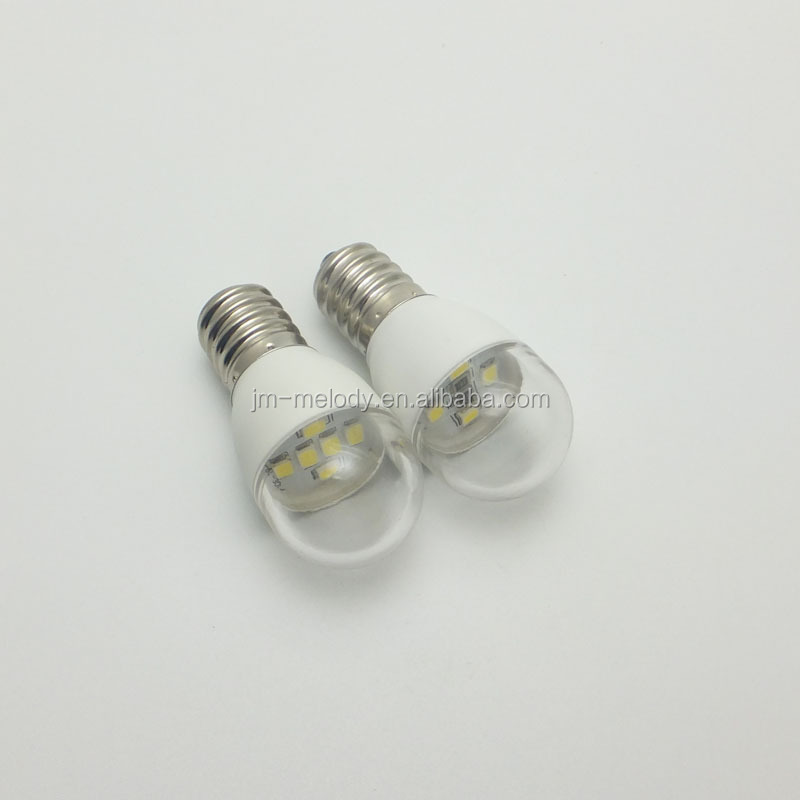 1W 2W T22 E12 E14 E17 BA15 DC12V DC24V 110V 220V LED fridge Bulb Freezer lamp miniature Small light refrigerator bulb LED pilot