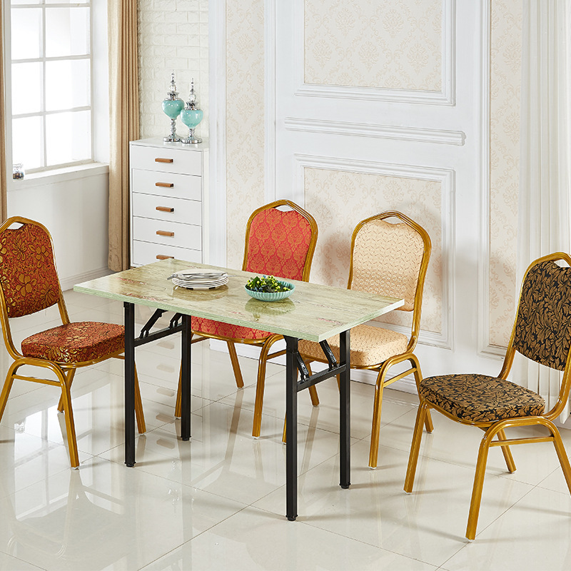 Hot Sale Cheap Quality Wholesale Hotel Furniture Party Metal Banquet Chairs Iron Dining Chair Modern European Kitchen Chair