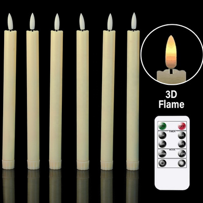 Flickering Flameless Candles Pillar New Flameless Led Candles Light Wax Paraffin Wickless Battery Candle with Bullet Flame Wick