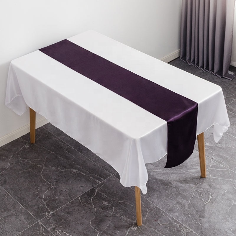 High Quality Satin Table Runner For Wedding Party 30x275cm Satin Table Runners