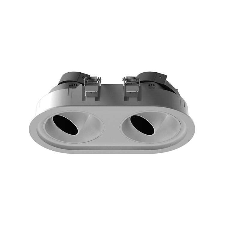 Round Adjustable Mr16 Spot Light Frame Single Double Led Spotlight Downlight Fitting Housing