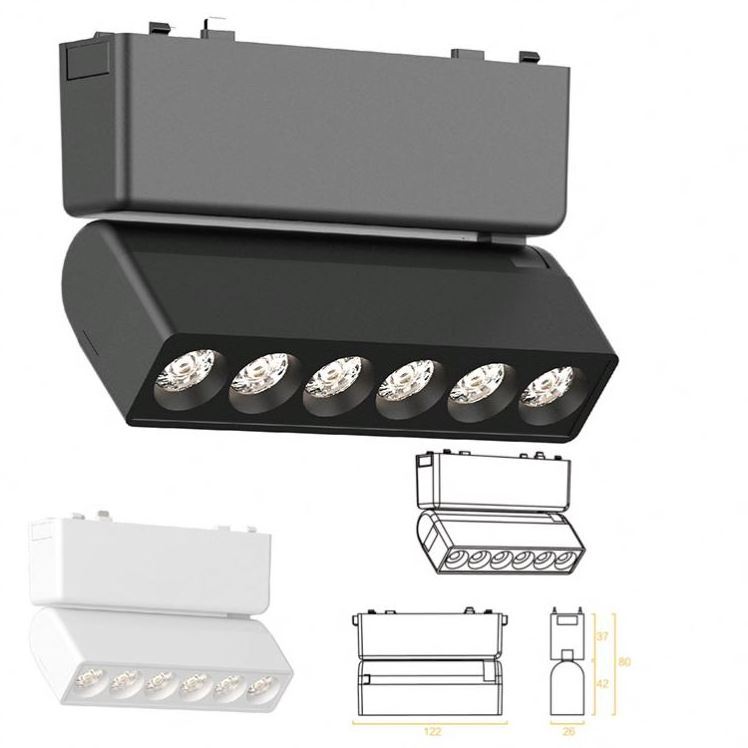 VOC surface mounted spotlight nickel finish Track Lighting Ceiling shanyuan spotlight12V, 24V, 110V, 220V fixture pc