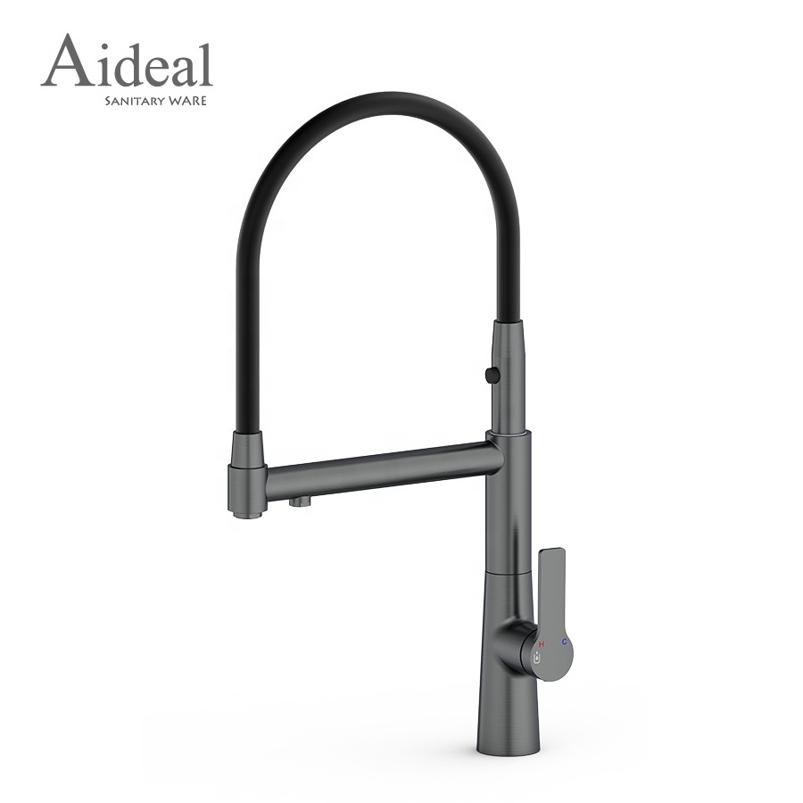 Aideal high quality brass kitchen taps multi function spout rotating sink mixer faucet with pot filler