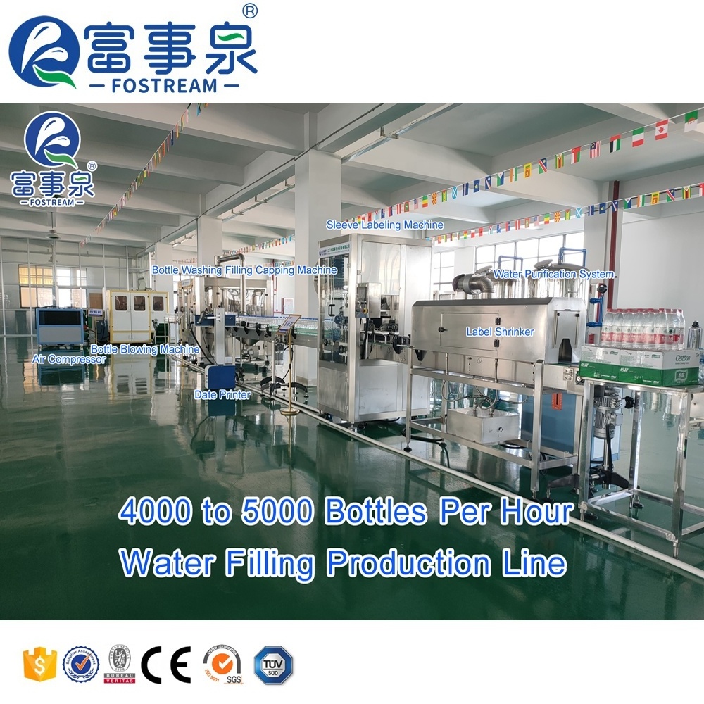 Factory Price Full Automatic 3 in 1 Small PET Glass Plastic Bottle Water Making Machine