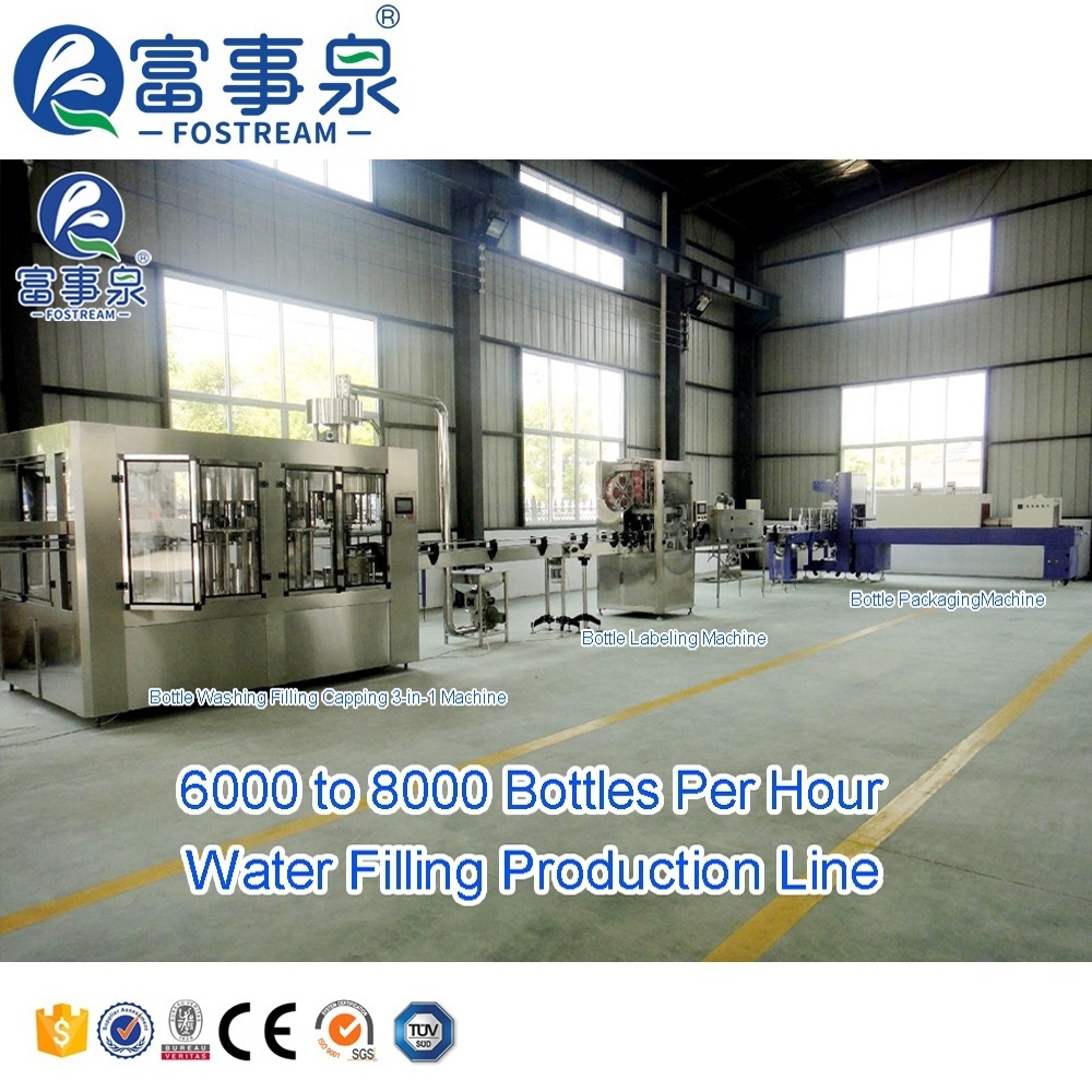 Fully Automatic Bottling Drinking Purified Water Filling Equipment For Producing Bottled Water