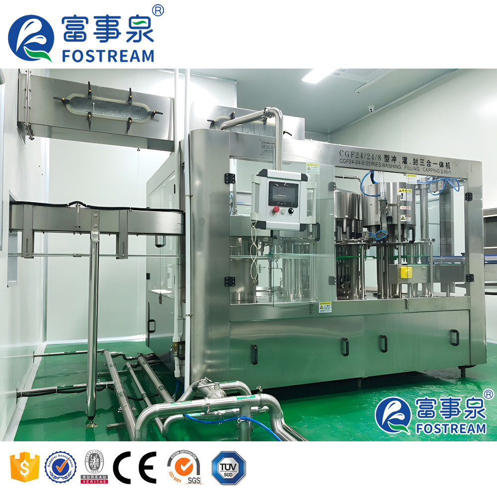 Full Automatic 3 in 1 PET Plastic Small Bottle Pure Drinking Mineral Water Filling Machine for Water Production Line