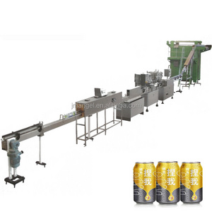 Top Quality Automatic Soda Water Can Filler / Auto Canned Drink Making Machine