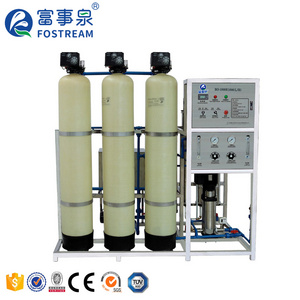 1 Ton Per Hour Fiberglass Tank One Stage Reverse Osmosis RO Purified Water Filter Equipment