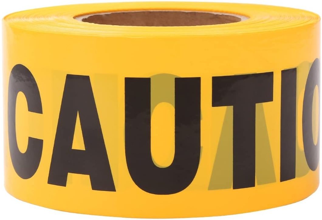 High Visibility Yellow Barrier Tape Ideal For Crime Scene Investigations