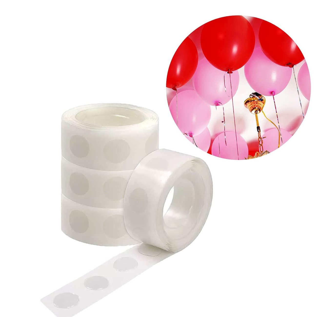 100pcs Glue Point Clear Balloon Glue Removable Adhesive Dots