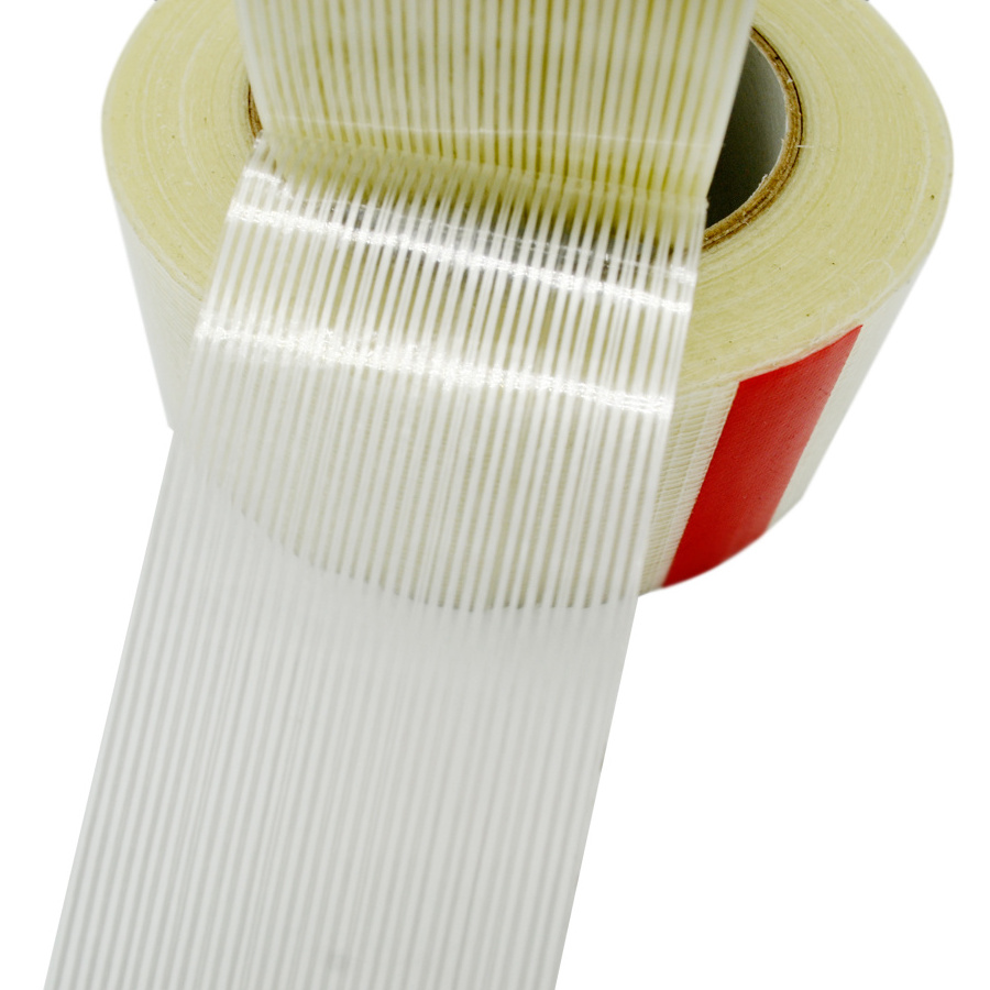 Transparent Self Adhesive Reinforced Strapping Fiberglass Filament Tape for heavy packing