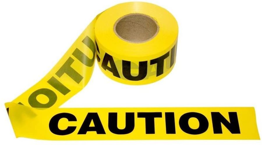 High Visibility Yellow Barrier Tape Ideal For Crime Scene Investigations