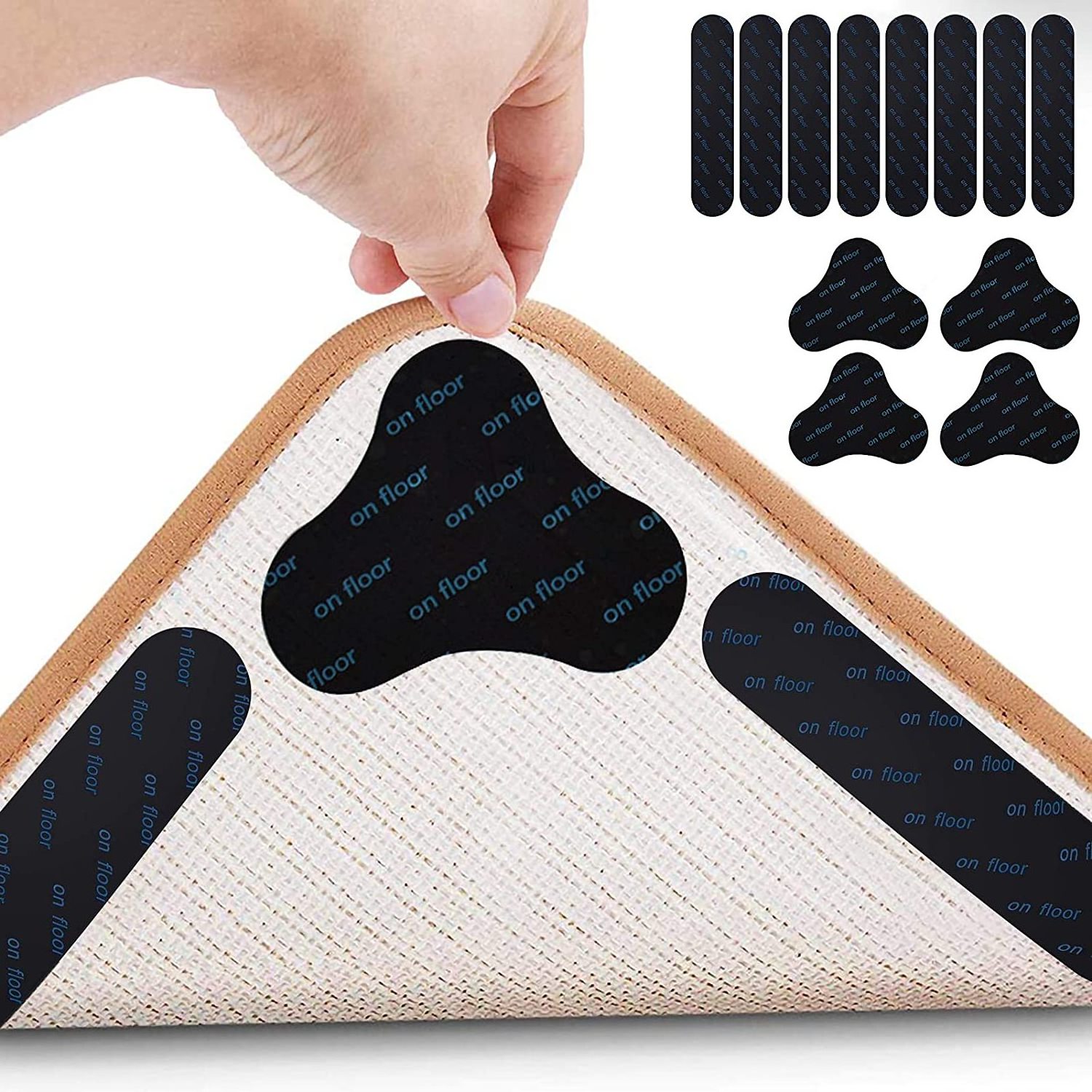 Factory cheap PU sticky anti slip rug carpet mat grippers