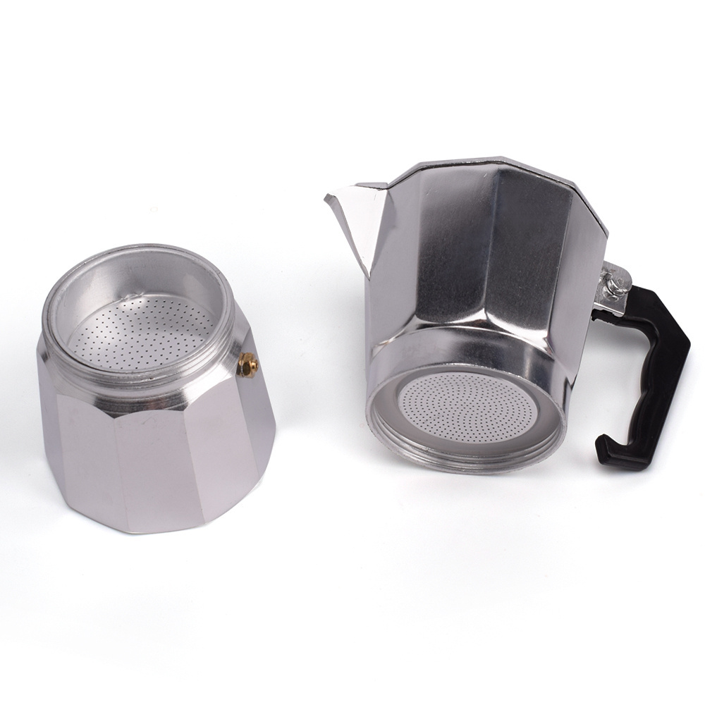 Classic Italian Style Stovetop Espresso Maker Aluminum Moka Pot for Coffee Brewing 50ml 100ml 150ml 300ml 450ml 600ml