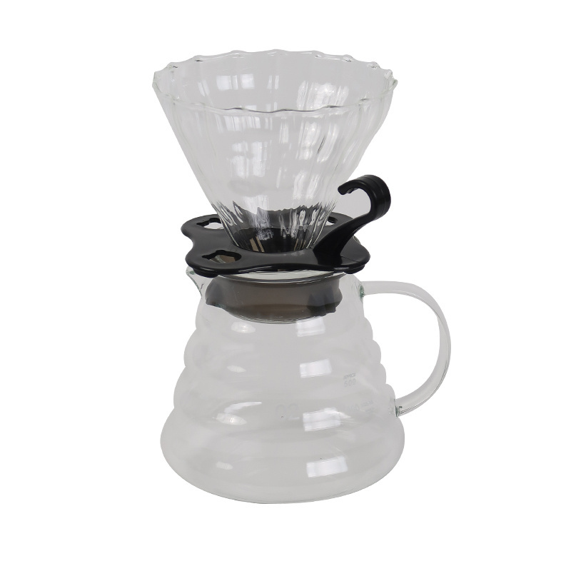 Bangle Coffee Pot Clear Cloud Range 600ml 800ml Heat Resistant handmade coffee maker Jug Kettle Glass Coffee Server