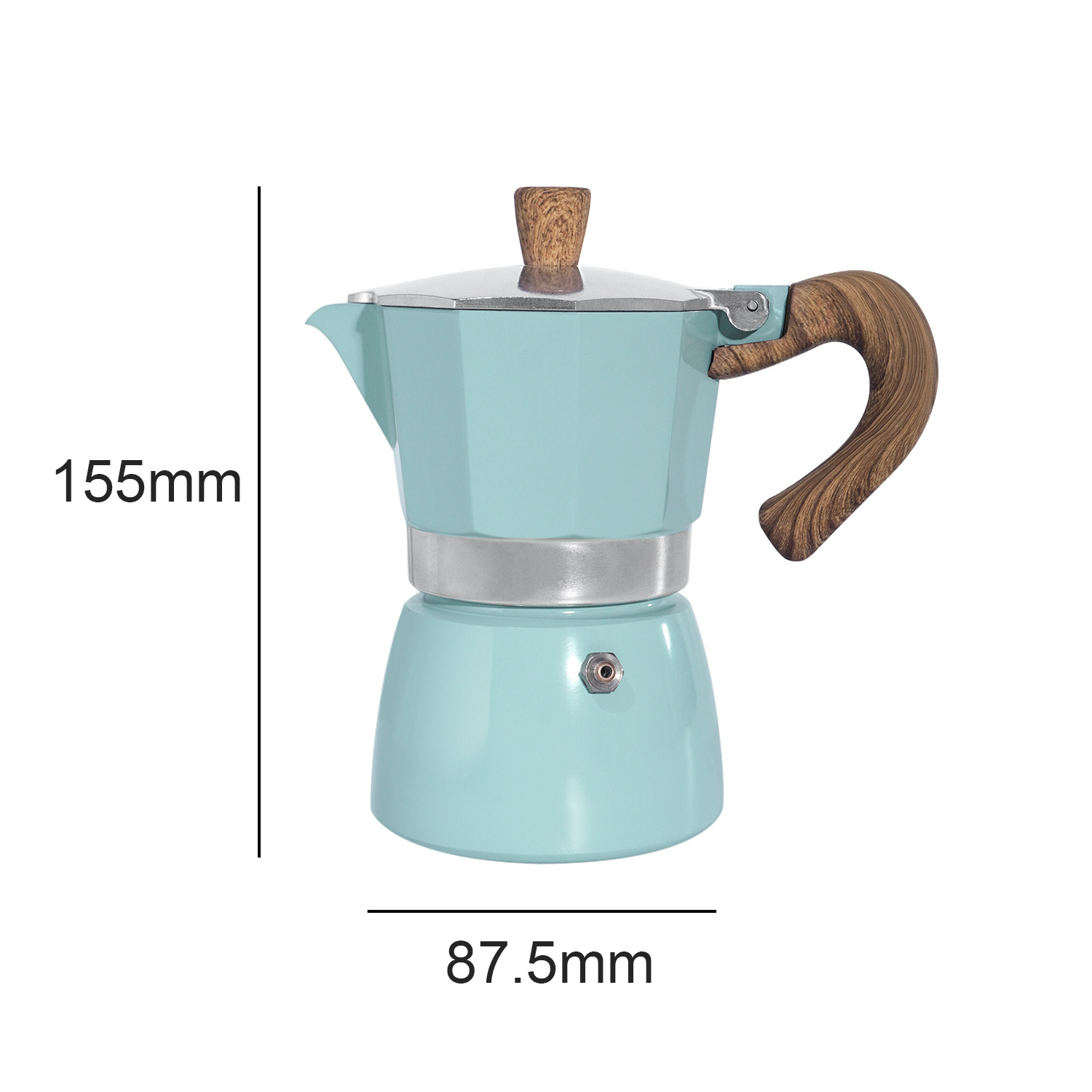 OEM Bangle Cafetera Stovetop Espresso Coffeemaker 150ml 300ml 450ml 3 6 9 Cups Mocha Maker Aluminum Mokapot Coffee Moka Pot