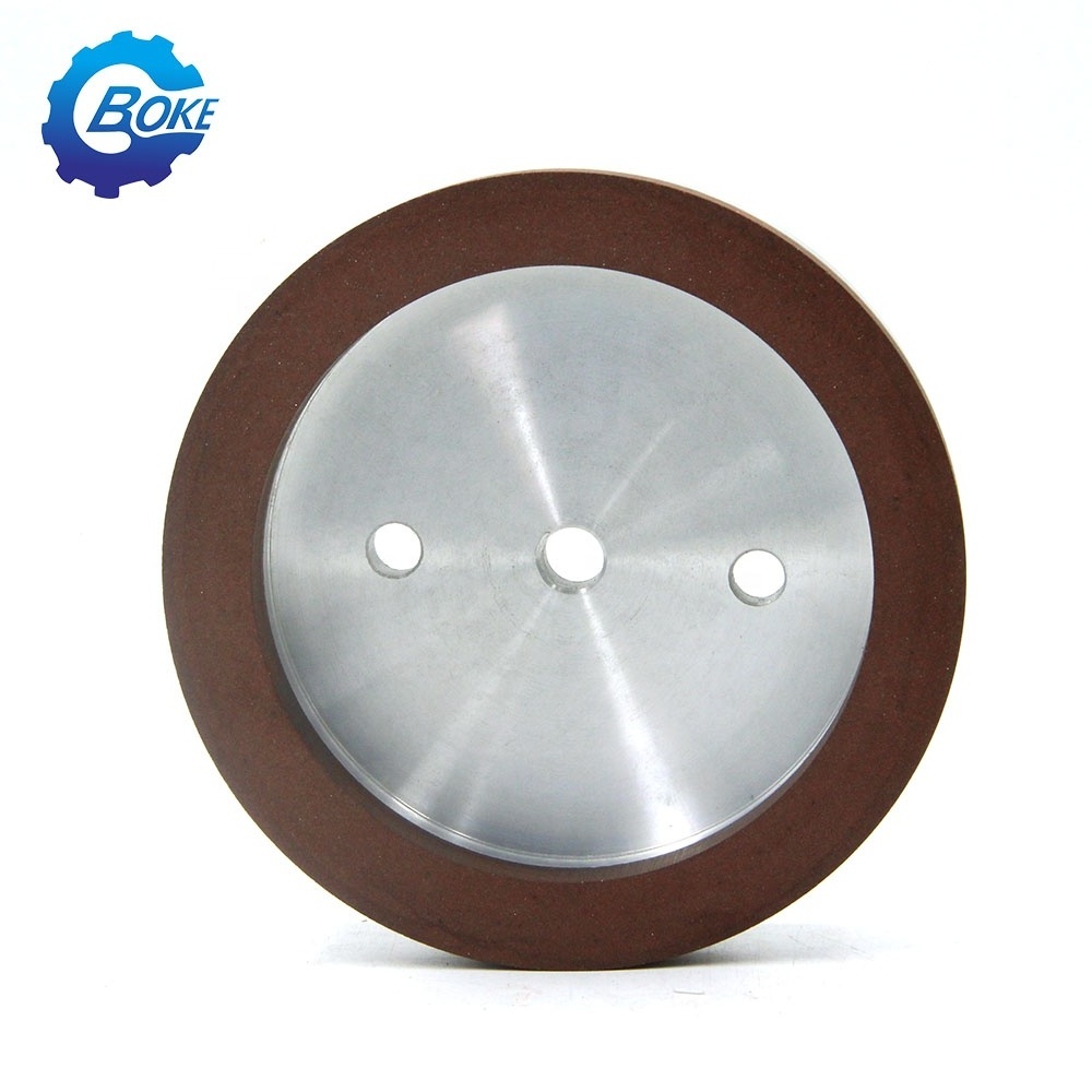 BOKE CBN Red Cup Resin Bond Diamond Grinding Wheel For Shape Edging Machine