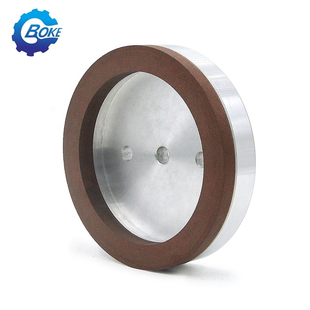 BOKE CBN Red Cup Resin Bond Diamond Grinding Wheel For Shape Edging Machine