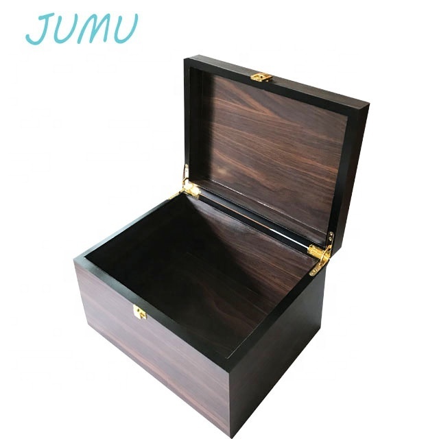 dark brown lacquer finish wooden shoe accessories gift boxes