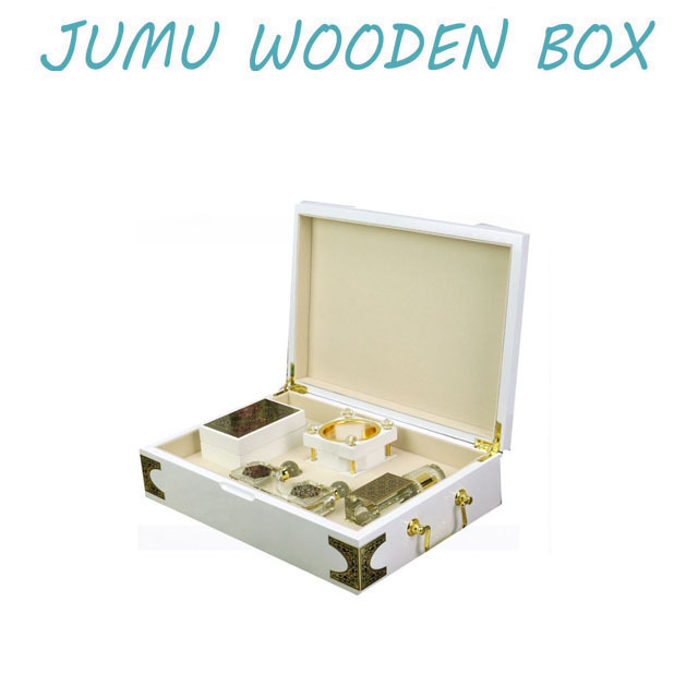 piano white lacquer finish luxury wooden perfume gift packaging box arabic