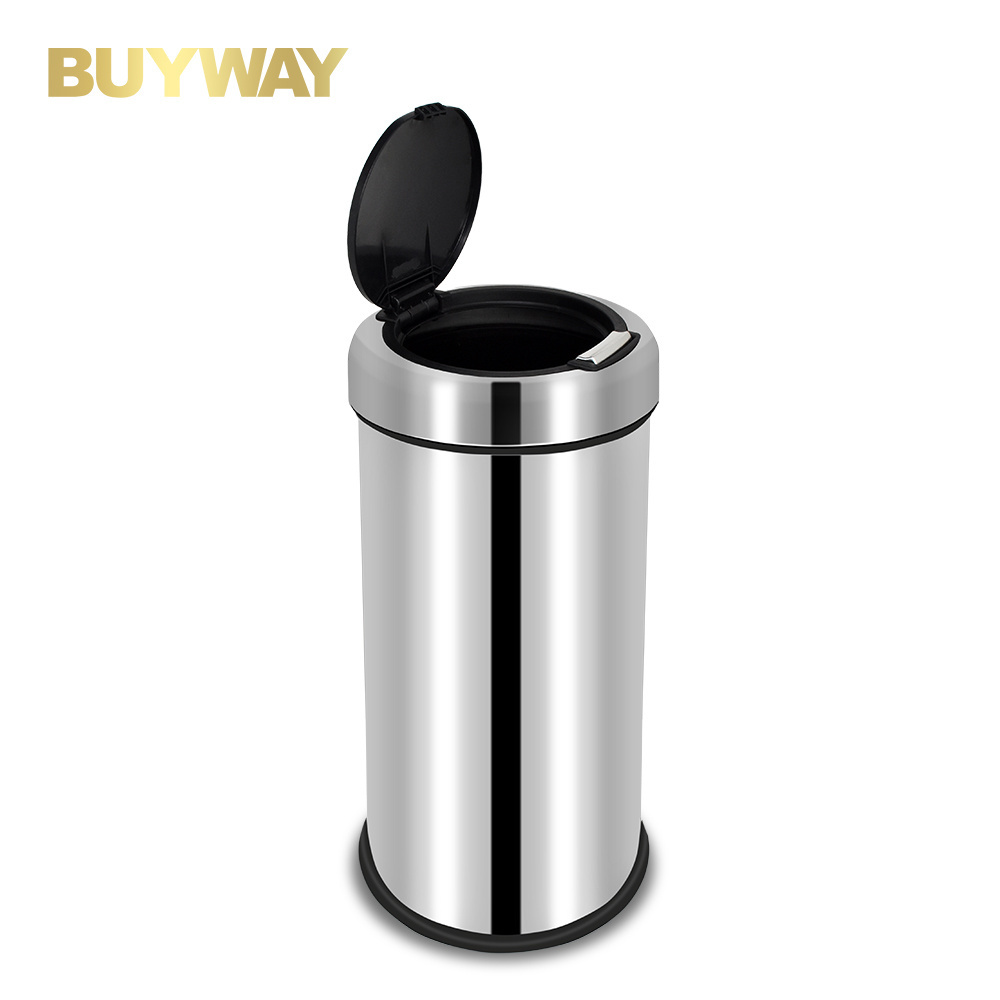 Stainless steel 50L one touch dust bin dual trash can garbage can baby diaper trash bin for kitchen