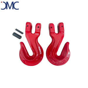 5/16 Painted Red G80 Chain Clevis Grab Hook For Lifting