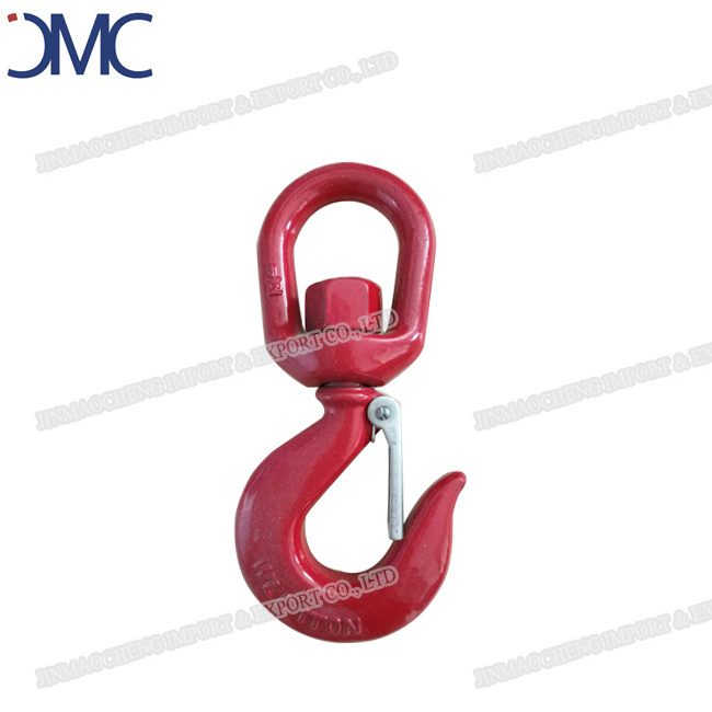 U.S. Type Heavy Duty  Swivel Safety Chain Hook with Latch For Lifting 5 Ton 322A/C Rigging Hook