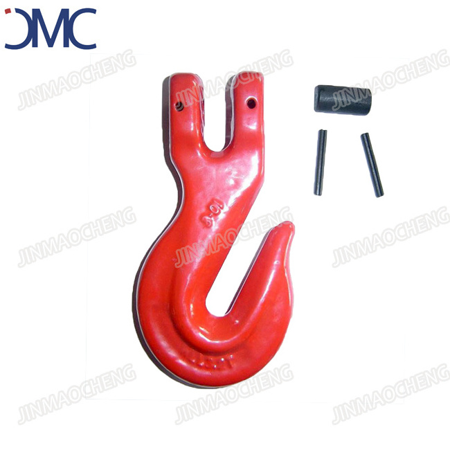 5/16 Painted Red G80 Chain Clevis Grab Hook For Lifting