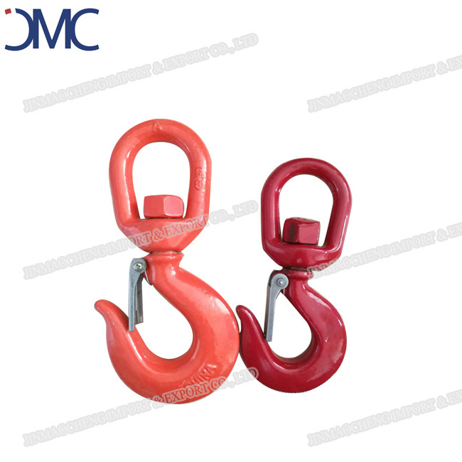 U.S. Type Heavy Duty  Swivel Safety Chain Hook with Latch For Lifting 5 Ton 322A/C Rigging Hook