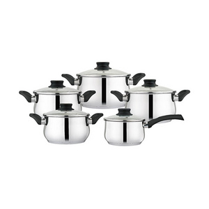 Good Quality Home Kitchen Restaurant Pot Set Saucepan Cookware Sets Stainless Steel Luxury Pots And Pans Set