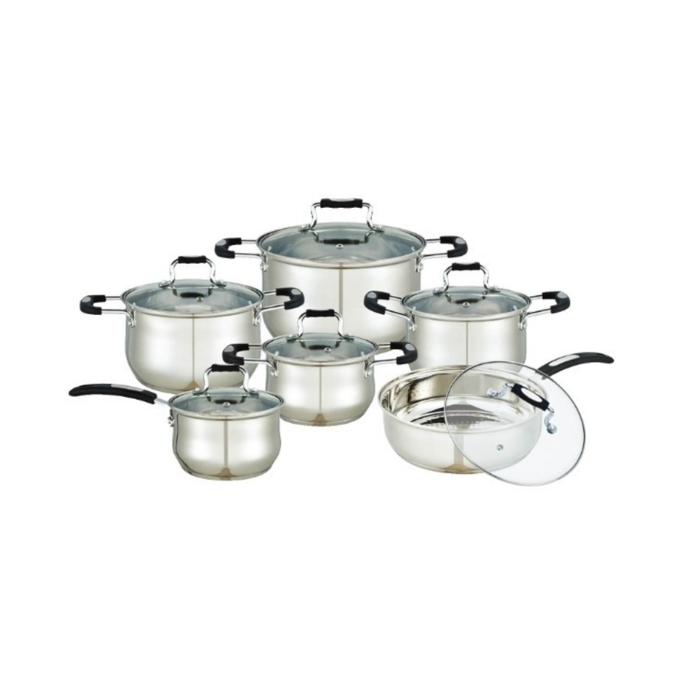 Wholesale 12pcs Cookware Set Stainless Steel Non-stick Cookware Set Cooking Set For Kitchen Wear