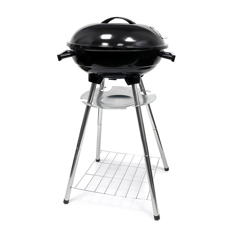 Garden kettle small Charcoal Barbeque Smoker Trolley Barbecue Bbq Grill With carbon disk For Backyard Outdoor