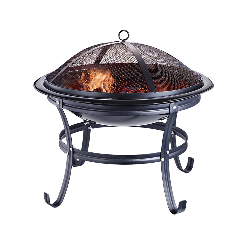 Outdoor Tabletop Fire pit Metal Firepit Round Table Backyard Patio Garden Stove Wood Burning Smokeless Fire Pit Table