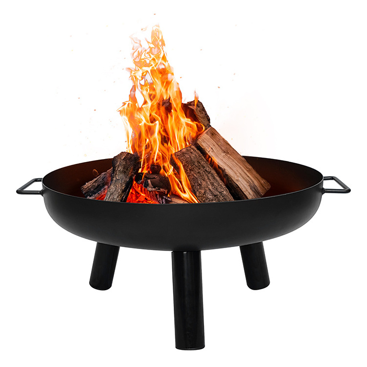 Outdoor Camping Metal Fire Bowl Portable Tabletop Fire Pits Wood Burning Fireplace Steel BBQ Fire Pit