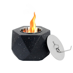 Mini Outdoor Tabletop Ethanol Fireplace Small Desktop Fire Pit Portable Fireplace For Patio