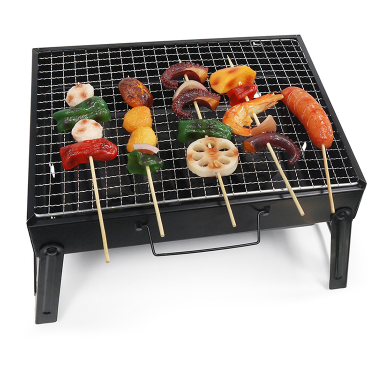 New Suitcase Design Mini Stainless Steel Portable Barbecue Grill Folding Outdoor Charcoal BBQ Grills