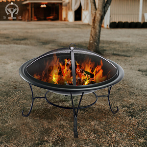 B outdoor garden furniture folding solo wood smokeless stainless steel round bonfire fancy table top fire pit bowl with burner