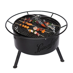 Home round Metal Charcoal China Portable firepit Folding Outdoor Hiking BBQ Grill Oven fireplace firebowl