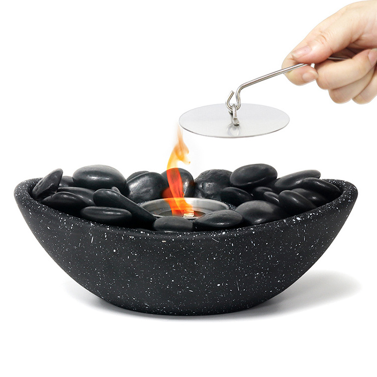 Indoor Outdoor Mini Portable Tabletop fireplace Modern Design Bio Fuel Burner Bio ethanol table Fireplace table top fire p